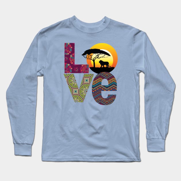 Animal Kingdom LOVE Long Sleeve T-Shirt by 5571 designs